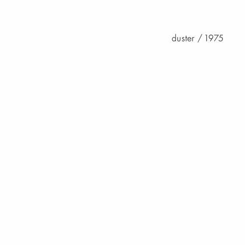 White album cover with text “duster / 1975” in the upper right corner.