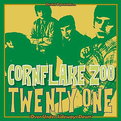CD cover for “Cornflake Zoo Twenty One” featuring cartoon figures.