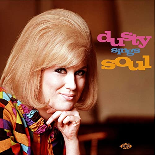Dusty Springfield album cover, portrait of a blonde woman smiling.