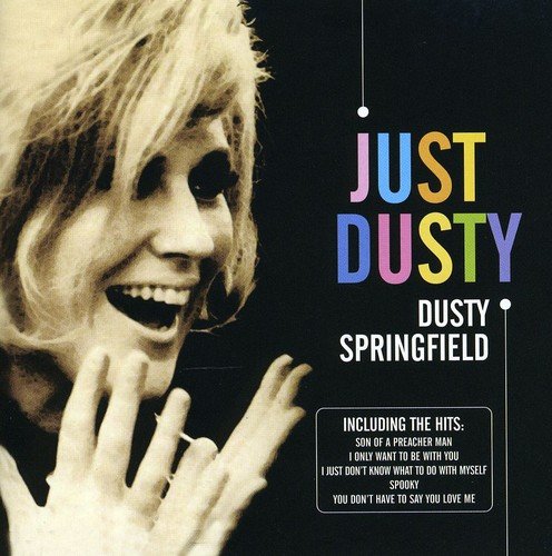 Dusty Springfield CD cover featuring a black-and-white photo and multicolored title text.