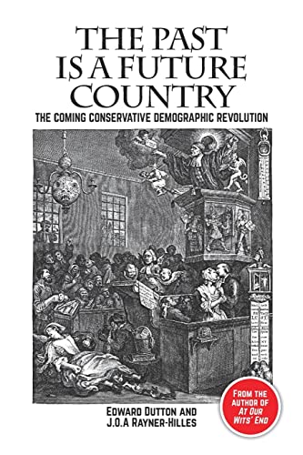 Book cover titled The Past is a Future Country featuring a historical church engraving.