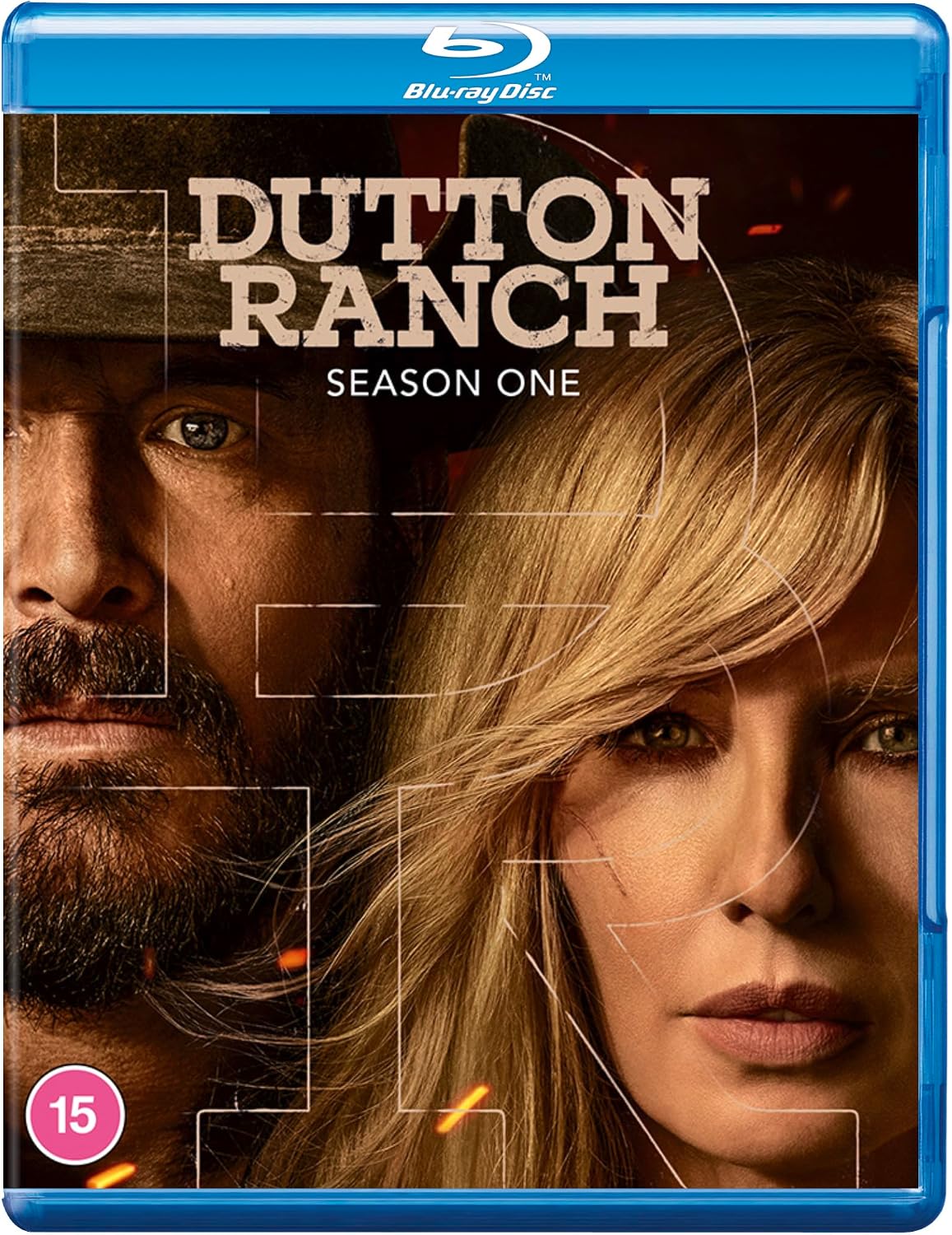 Blu-ray cover for "Dutton Ranch: Season 1" featuring portraits of cast members.