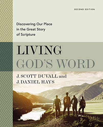 Book cover with title "Living God's Word" and a mountain landscape.