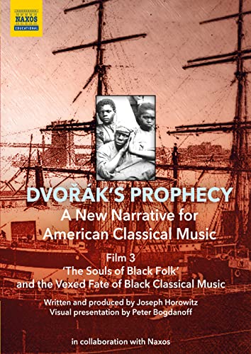 DVD cover for "Dvorak: a New Narrative" featuring a historical ship and portraits.