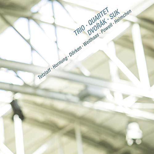 CD cover with abstract architectural lines and composer names.