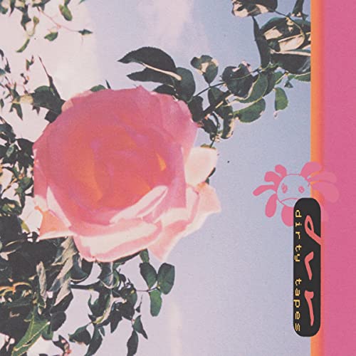 Vinyl record cover with a pink rose and floral design.