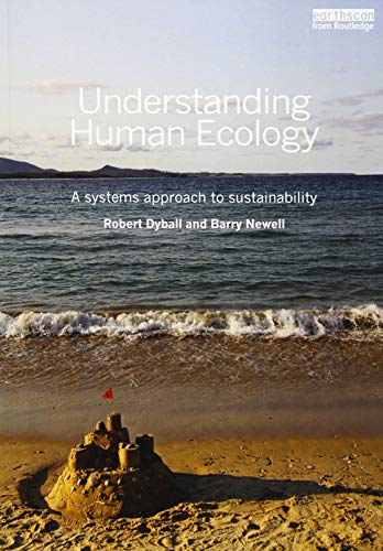 Book cover: "Understanding Human Ecology" with beach and sandcastle image.
