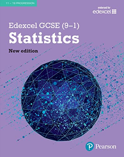 Edexcel GCSE Statistics textbook cover with a blue geometric sphere.