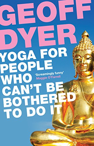 Book cover with gold Buddha statue and pink text on blue background.