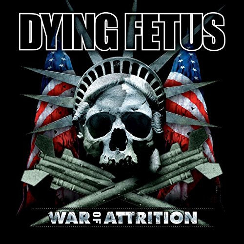 Album cover with skull and crossed guns against an American flag on a black background.