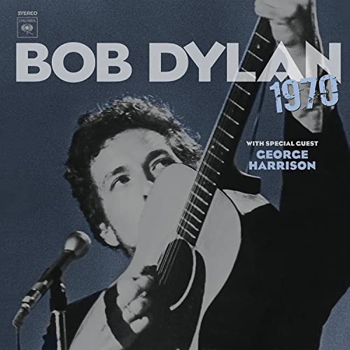 Bob Dylan album cover, 1970, featuring a portrait with guitar.