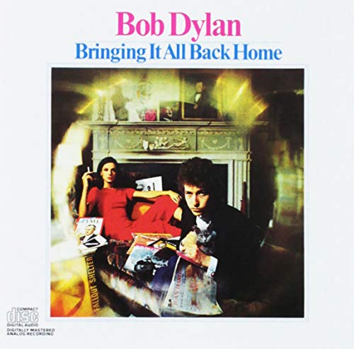 Bob Dylan album cover: Bringing It All Back Home, featuring Dylan and a woman.