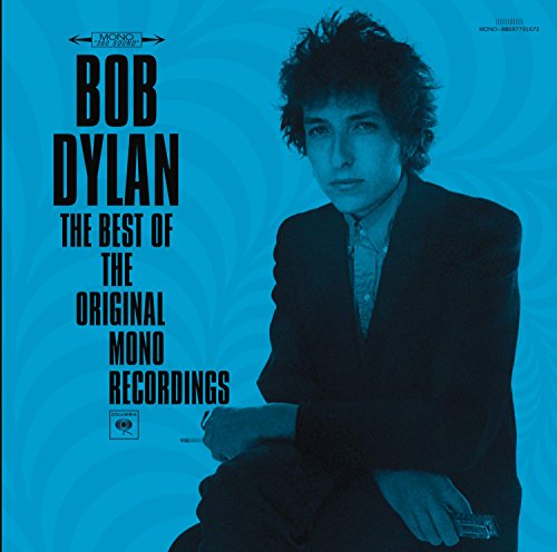 Bob Dylan album cover: a young Dylan in a suit, blue background.