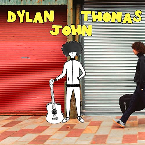 Album cover for Dylan John Thomas, featuring illustrated and photographic elements.