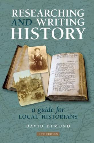 Book cover: “Researching and Writing History,” with old photos and maps.