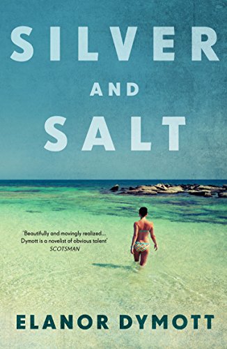 Book cover: "Silver & Salt" with a woman walking into the ocean.