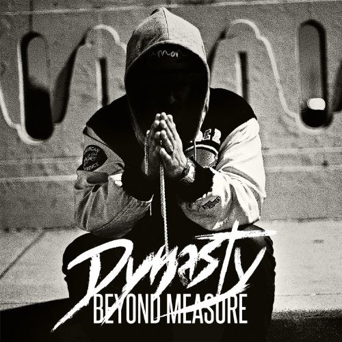 Hooded figure in jacket, album cover for "Dynasty - Beyond Measure.