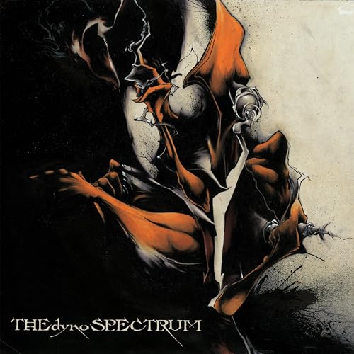 Album cover: abstract orange and black figure with mechanical parts.