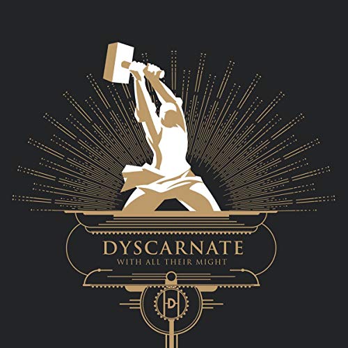 A vinyl record cover featuring a man smashing with a large hammer.