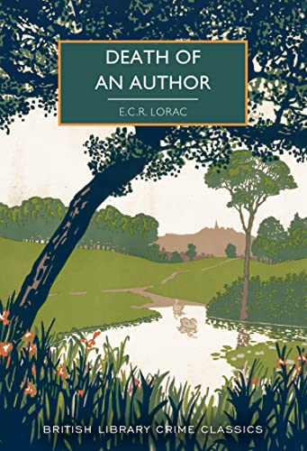 Book cover for Death of an Author by E.C.R. Lorac featuring a landscape illustration.