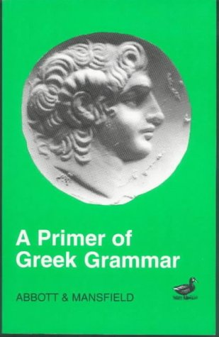 Book cover: "A Primer of Greek Grammar" with a portrait of a man.