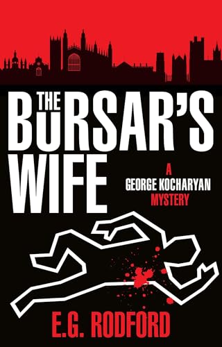 Book cover: red background, white text, chalk outline of a body.