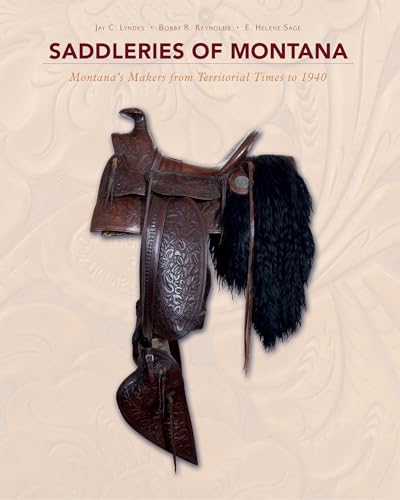 Book cover featuring a detailed, antique leather saddle against a floral background.