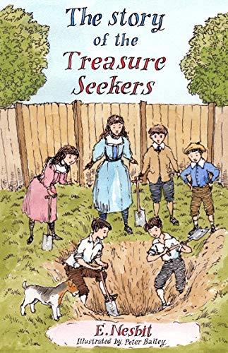 Book cover: children digging in a garden, illustrated style.