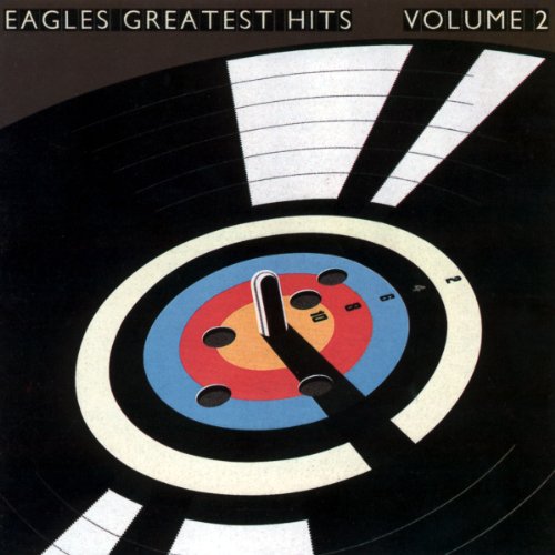 Eagles’ “Greatest Hits, Vol. 2” CD cover with a dartboard design.