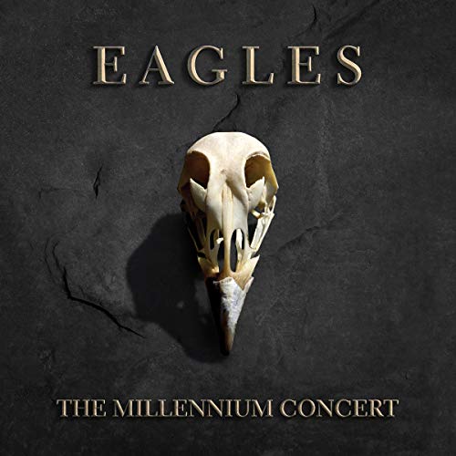 Eagles’ “The Millennium Concert” vinyl album cover with a bird skull.