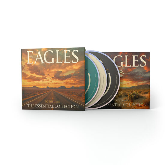 Eagles “To The Limit” CD case open with three visible discs.