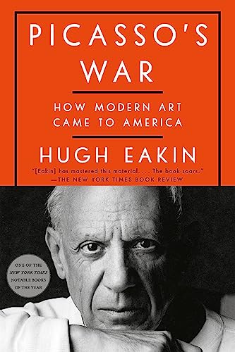 Book cover: "Picasso's War" with a portrait of Pablo Picasso.