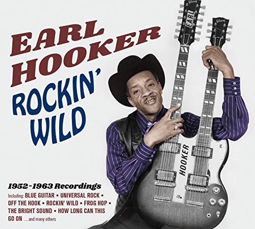 Earl Hooker album cover featuring the musician with a double-neck guitar.