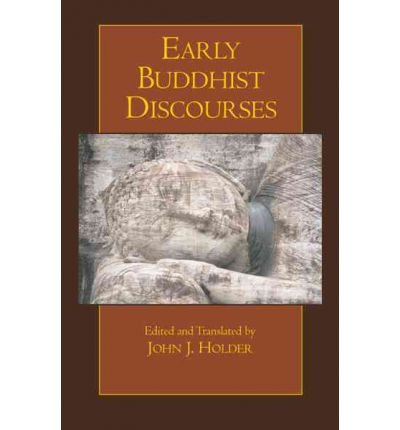 Book cover with image of a reclining Buddha and title “Early Buddhist Discourses”.