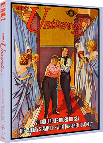 Blu-ray cover for "Early Universal Vol. 2" featuring vintage film characters.