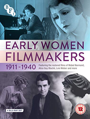 Blu-ray cover featuring portraits of early 20th-century female filmmakers.