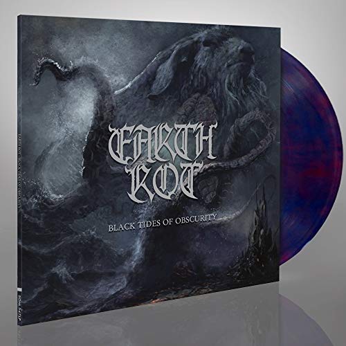 Vinyl record cover: dark, stormy scene with a goat and band name "Earth Rot".