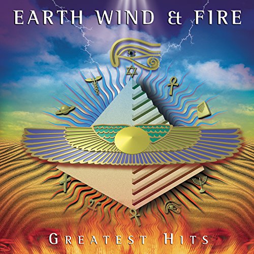 Earth, Wind & Fire “Greatest Hits” CD cover with abstract, colorful imagery.
