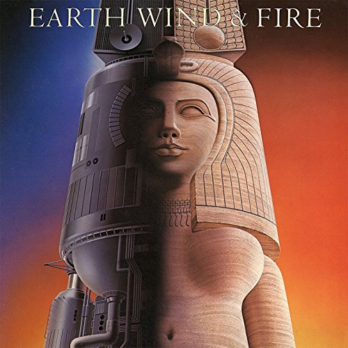 Album cover for Earth, Wind & Fire’s “Raise!” featuring Egyptian imagery.