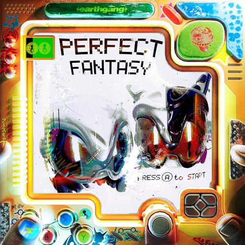 Album cover featuring a handheld game console displaying the text Perfect Fantasy.