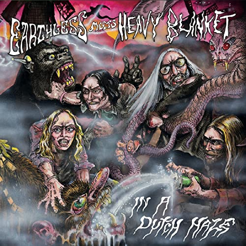 CD cover: surreal illustration of monstrous figures in a hazy scene.