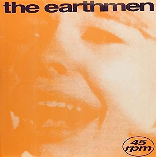 Orange vinyl record cover with a close-up face and "45 rpm" logo.