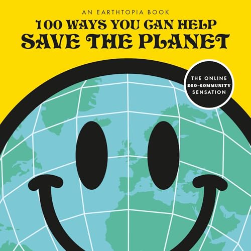 Book cover with a smiling Earth illustration and yellow background.