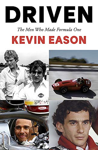Book cover featuring portraits of Formula One drivers and racing scenes.