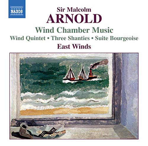 CD cover for “East Winds” by Malcolm Arnold, featuring a seascape painting.