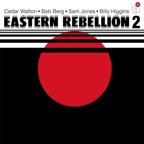 Album cover: "Eastern Rebellion 2" with a red sun and black background.
