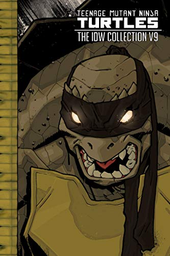 Comic book cover featuring a close-up of a menacing Teenage Mutant Ninja Turtle.