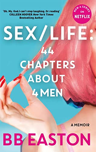 Book cover: "SEX/LIFE" with a hand holding red nail polish, pink hair.
