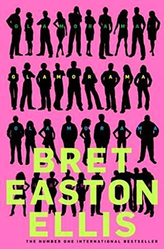 Book cover with black silhouettes of people on a bright pink background.