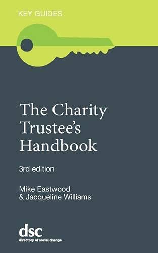 Book cover: "The Charity Trustee's Handbook", 3rd edition, with a key graphic.